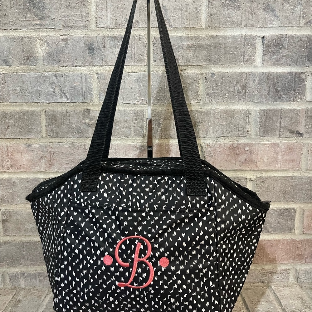 Thirty-One Black and White Tote